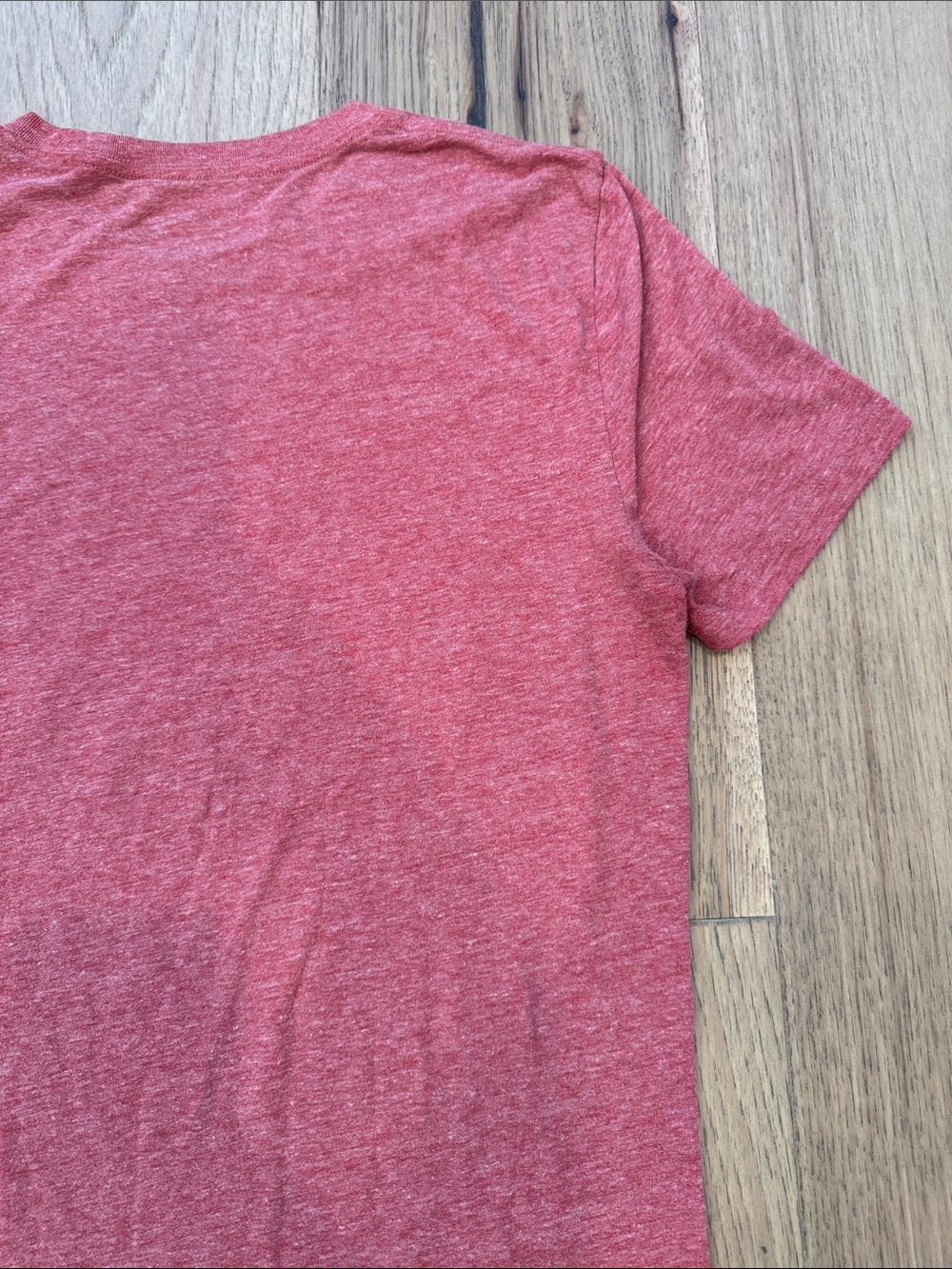 Lucky Brand Holiday Crew Neck Short Sleeve Women’s Small Red Heathered T-Shirt - Picture 9 of 11